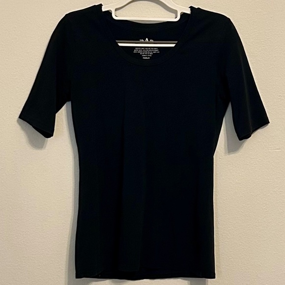 🌼3 for $20!🌼ZhAJh Half Sleeve Black Tee, Size Medium - Picture 1 of 5